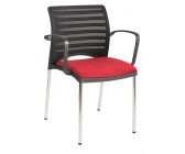Photo : Fauteuil visiteur LINEA maille 3D